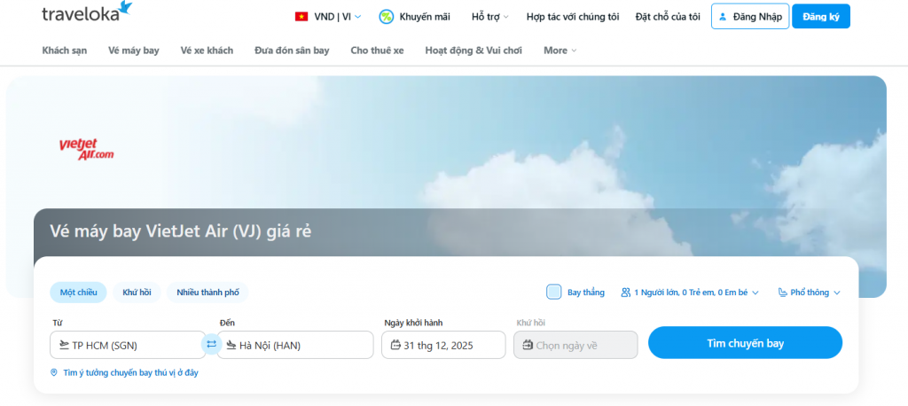 Cách săn vé máy bay Tết VietJet giá rẻ
